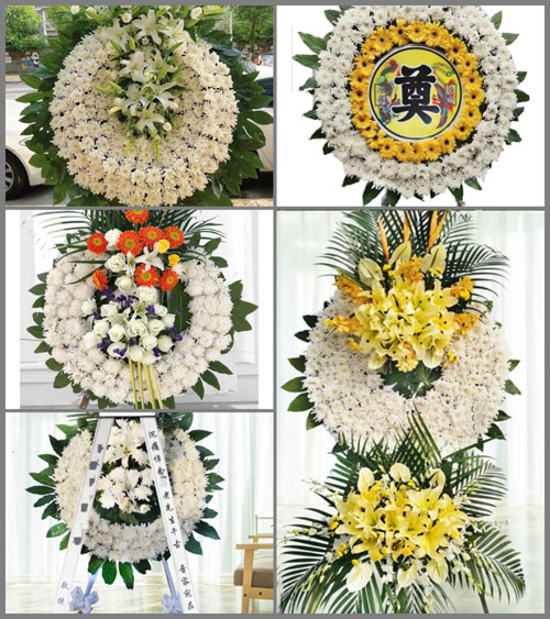 湖北襄阳市南漳县板桥镇董家台村花圈速递